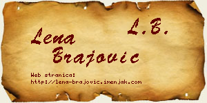 Lena Brajović vizit kartica